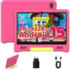 Laptok Octa Core - Tablet per bambini da 10 pollici con 16 GB di RAM, 128 GB di ROM, TF da 1 TB, Android, Wi-Fi 6/BT 5.3, Widevine L1, 5000 mAh, controllo parentale