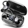 sprtoybat Cuffie Bluetooth, 2026 Auricolari Bluetooth 5.3 con 4 Mic, Cuffie Wireless In Ear HiFi Stereo, 128 Ore LED Display, Touch Control, Cuffie Senza Fili IP7 Impermeabili, per Sport Running, USB-C