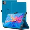 Envibe Custodia per Teclast Artpad Pro 12.7 Pollici, Cover Tablet Teclast Artpad Pro, Copertura Protettiva Pieghevole con Supporto per Matita e Cinturino da Polso, Protezione Completa. (Azzurro)