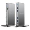 WAVLINK Docking Station in alluminio USB 3.0 / USB C Ultra 5K supporta doppie uscite video 4K per PC o Mac (DisplayPort e HDMI, Gigabit Ethernet, 6 porte USB 3.0)