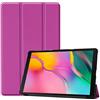 Saturcase, custodia per Samsung Galaxy Tab A 10.1 (2019), in pelle PU, pieghevole, con supporto, custodia protettiva per tablet Samsung Galaxy Tab A 10.1 (2019) SM-T510 T515 Purple