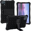 zZjoOoj Custodia in silicone per AllDOCUBE iPlay 70 Mini Pro Tablet Case, custodia protettiva in silicone antiurto con funzione leggio (nero)