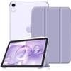 FINTIE Cover per iPad mini 7a Gen (A17 Pro) 2024/iPad mini 6a Gen 2021 8,3 | Sottile Leggero Custodia Posteriore Semi-Trasparente Case con Auto Sveglia/Sonno, Lilla Viola