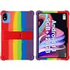 FKQLH Custodia per DOOGEE U10 Tablet, Silicone Morbido Skin Leggero Custodia Protettiva per Bambini Supporto Cover per DOOGEE U10 Tablet 10,1 Pollici, Colorato