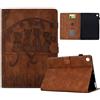 Vaitasy Custodia per Samsung Galaxy Tab A9+ 11 2023 SM-X210/X215/X216 Modello di gatto carino Pelle PU con Supporto Funzione Folio Custodia per Galaxy Tab A9+ Marrone