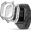 Acadeny[2 pezzi]Custodia compatibile con Garmin Venu Sq/Sq 2/Sq 2 Music/Sq Music,d'argento Custodia a tutto tondo con protezione per lo schermo,[antimacchia] [antigraffio] Custodia protettiva in TPU
