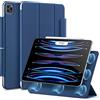 ESR Cover per iPad Pro 11 (2022/2021/2020/2018, 4a/3a/2a/1a Gen), Blu | Custodia Magnetica con Supporto Completo per Pencil 2, Aggancio Magnetico, Supporto a Due Posizioni, Auto Attivazione/Standby