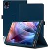 Envibe Custodia per Teclast T65 Max, 12.95 inch, Cover Tablet Teclast T65 Max, Copertura Protettiva Pieghevole con Supporto per Matita e Cinturino da Polso, Protezione Completa. (Blu)