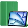 ProCase Cover per iPad Air 11 Pollici M4 2026/M3 2025/M2 2024 | Custodia Smart con Supporto Ricarica Pencil 2, Leggera con Auto Sleep/Wake, Verde Primavera