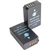 DSTE 2pcs EN-EL20 ENEL20 Batteria Compatibile con Nikon 1 J1, 1 J2, 1 J3, 1 S1, 1 V3, 1 AW1