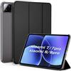 EasyAcc Custodia Compatibile con Xiaomi Mi Pad 7/ Pad 8/ Pad 7 Pro | Pad 8 Pro (11.2 pollici) -Ultra Sottile con Cover Leggero Supporto in Pelle PU Case, Nero