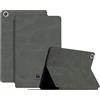 Generico DayQiQiPu Custodia per Huawei MediaPad M5 Pro (10,8 Pollici, Modello: CMR-AL19/CMR-W19) in Pelle PU Retrò Ultra Sottile Caso con Supporto per Tablet Flip con Auto Sveglia/Sonno, Grigio Stellato
