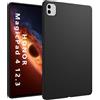 MGUEIAO Cover Compatibile con Honor MagicPad 4 12.3 2026, Custodia Morbido TPU Silicone, Antiurto Matte Case,Black