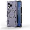 Longstong Custodia Armatura Magnetica per HONOR 400 Lite 5G (6.7 Inches) - Viola