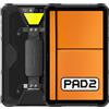 Ulefone ARMOR PAD 2 Tablet Rugged, 11'' 2K 500nits, 16GB+256GB, Android 13 Impermeabile IP68, Batteria 18600mAh, Luce LED, Dual SIM 4G (3 Slot per Schede), Fotocamera 48MP, GPS NFC WIFI 6 Nero