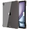 TiMOVO Cover per iPad Air 11 Pollici M4/M3/M2, Air 5a/4a Gen, Nero | Custodia Protettiva Posteriore Trasparente in TPU Morbido, Sottile e Leggera, Supporta Pencil Pro e (USB-C)