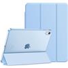 FINTIE Cover Custodia per iPad (A16) 11ª/10ª Gen 11/10.9, Cielo Blu | Cover Tri-Fold Sottile e Leggera con Retro Semi-Trasparente, Supporto Stabile, Funzione Auto Sveglia/Sonno, Anti-Impronta
