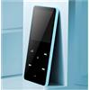 ciciglow Lettore MP3, Bluetooth 5.0 Lettore MP4 con Schermo da 1,8 Pollici, 8 GB di Memoria 128 GB Supporto per Lettore Musicale Portatile Espandibile Registrazione di Giochi Libro (Blu)