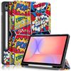 Derwere Custodia per Samsung Galaxy Tab S10 Lite Cover con Portapenne Silicone Antiurto Cover Tablet per Samsung Tab S10 Fe 5G 10.9 Pollici,GD