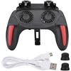 Cuifati Controller di gioco per telefono cellulare con doppia ventola di raffreddamento senza rumore, impugnatura di alimentazione del gamepad di dissipazione del calore, gamepad ergonomico per smartphone