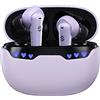 Black Shark Wireless Earbuds with Charging Case, Bluetooth 5.1 Kopfhörer mit Mikrofon für iPhone/Android, Music & Gaming Dual Model, IPX5 Waterproof, Emoji LED Light 24Hrs Playtime In Ear, Purple