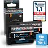 PATONA 2X Platinum Batteria per Canon LP-E17 LPE17 con USB-C, 1000mAh | Batteria per EOS R8 II, RP R10 R50 R100 77D 200D 250D 750D 760D 8000D Rebel T6i T6s, M3 M5 M6 II - si ricarica direttamente