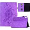 Bxithnr Custodia per Lenovo Tab M10 HD (2nd Gen) 10.1 Pollici Model 2020 Tablet (TB-X306F/TB-X306X) - Cover Folio in Pelle Protettiva Case con Funzione di Supporto - Custodias a 360 Gradi - Viola
