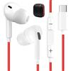 ASKUBSKU Cuffie USB C con Cavo per Samsung A26 A16 A27 A17 5G Galaxy A56 A36 A55 A35 | In Ear Auricolari Tipo C con Microfono Stereo Auricolare per iPhone 17 Pixel Xiaomi Redmi Note 15 14 Oppo Find X9 Honor Magic