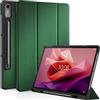 EasyAcc Custodia Cover Compatibile con Lenovo Tab P12 12.7 pollici 2023, Ultra Sottile Case con Funzione di Supporto, verde oliva