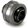 XSPC G1/4 raccordo a compressione per 7/16 ID 5/8 OD 16/11mm tubi - Chromo nero