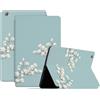 Generico DayQiQiPu Caso per Huawei MediaPad M3 Lite 8,0 Pollici CPN-W09/CPN-AL00 Ultrasottile con Motivo di Serie di Fiori in Pelle PU Flip con Custodia Protettiva per Auto Sveglia/Sonno,04