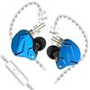 CCA KZ ZSN Pro X - Auricolari in-ear con doppio driver, 1 BA e 1 DD, con cavo, HiFi, per sport, giochi, telefono, computer, tablet, con set regalo, colore blu, senza microfono