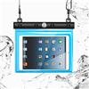 N NEWTOP Cover Impermeabile Universale WA04 per Tablet 7-8 Pollici Massimo 21x14cm, Custodia Subacquea Trasparente Plastica Borsa Tracolla Protezione Acqua Sabbia Pioggia Waterproof (Azzurro)