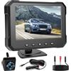 Hikity Kit Retromarcia Wireless 5 360° IP68 12-24V | Rotante 360°, IR Visione Notturna, per Camion, Autobus, Camper, Pickup