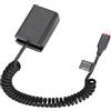 King Ma KingMa NP‑FW50 Batteria Fittizia Adattatore con Cavo Spirale USB-C per Sony | Decodato Completamente, Compatibile con Sony ZV‑E10,A7M2,A7R2,A7S, A7S2, A5000,A5100, A6000, A6100, A6300, A6400, A6500, RX10