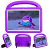 QYiD Custodia Bambini per Huawei MediaPad T3 10, Eva Bambini Antiurto Leggero Protettiva Maniglia Cover con Supporto per Bambini per Huawei MediaPad T3 10 9.6 Pollici, Viola