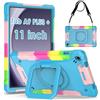 KATUMO Cover per Samsung Galaxy Tab A9+/A9 Plus 11 Pollici 2023 SM-X210/ X216/ X218,Antiurto Supporto Girevole a 360° e Tracolla Regolabile Staccabile Custodia Protettiva,Samsung Tab A9+ 11(Blue)