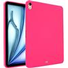 ZORSOME Compatibile con iPad Air 13 2025 (M3)/Air 13 2024 (M2), custodia protettiva sottile in morbido TPU antiurto in silicone antigraffio, colore rosso rosa