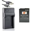DSTE EN-EL12 Li-ion Batteria e Caricabatterie USB Compatibile per Nikon Coolpix P300 P310 P330 P340 S31 S70 S610 S620 S630 S640 S800c