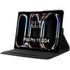 Tumundosmartphone Custodia girevole 360 per Apple iPad Pro 2024 11 (M4) Colore Nero