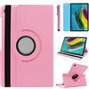 R.SHENGTE Custodia per Samsung Galaxy Tab S5e 10,5 2019 (SM-T720 T725 T727) - Custodia protettiva con supporto girevole a 360 gradi, pennino capacitivo incluso, pellicola protettiva (Pink)