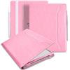 E NET-CASE Custodia per Onyx Boox GO 10.3 ePaper - Custodia in pelle PU con passante per mano/portapenne e funzione di spegnimento automatico (rosa)