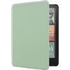 Generic Custodia per Kindle Paperwhite 7 12a generazione 2024 / Kindle Colorsoft Signature Edition, pelle PU di alta qualità, leggera custodia impermeabile con funzione di spegnimento automatico, verde agave
