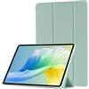 Generic Custodia compatibile con iPad di 10a generazione 11,9 2022 Custodia intelligente con supporto a tre ante con retro in morbido TPU [spegnimento automatico/riattivazione] verde chiaro