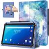 TiMOVO Custodia Universale per Tablet Android 10,1, Nebulose Fantastiche | Anello per Penna, Cover Leggera e Pieghevole in Piedi, Cinghia a Mano, Tutti i Tablet Touchscreen da 9,6-11 Pollici