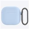 Generic Custodia protettiva per cuffie AirPods 4/custodia in silicone per cuffie Bluetooth, blu cielo
