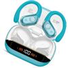 Ltinist Cuffie Bluetooth 5.4 Sport, Auricolari Bluetooth 75 Ore HiFi Stereo | Cuffie Wireless Impermeabili IPX8,4 ENC Cancellazione Rumore Mic,Con Display a LED,Headphones Per Corsa e Sport Estremi,Blue