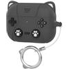Generic Custodia in silicone per AirPods Pro 2 XDcase Retro Cat Cartoon (grigio scuro)