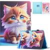TEDTIKJT Custodia per iPad mini 5/mini 4/mini3/mini 2/mini 1 7.9 2019/2015/2014 Pelle PU Flip Protezione Cover Custodia con Multi Angolo Supporto Funzione Tablet Cover, Gatto Giallo