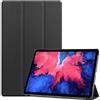 Lobwerk Custodia per Lenovo Tab P11 2021 TB-J606F TB-J606X 11 pollici Smart Cover con funzione di supporto e funzione Auto Sleep/Wake Nero